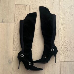 Elegant Black Knee-High Women's Boots